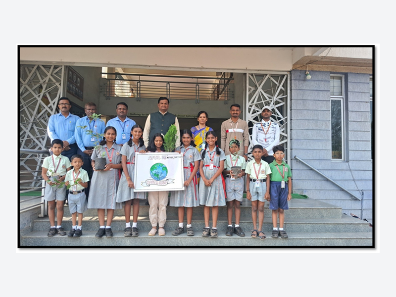 K.L.E. Society's Smt. C.B. Ranamode School in Athani celebrated Earth Day under the theme 'Invest in Our Planet'