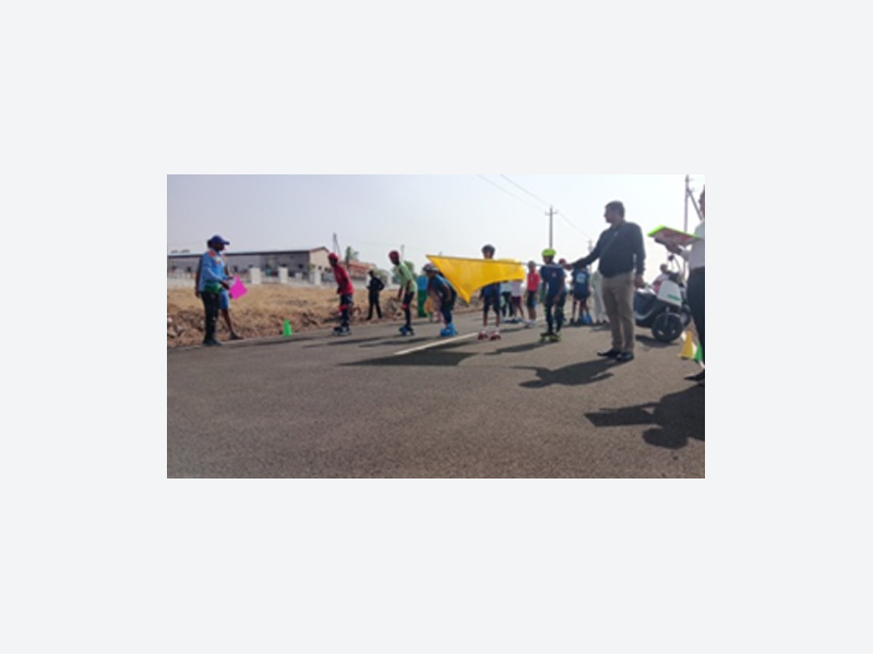 KLE Society's Smt. C.B. Ranamode School Athani Hosts Successful Skating Mini Marathon
